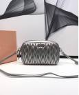 Сумка Miu Miu Matelassé Leather Bandoleer Bag Silver